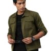 VOXATI Men's Denim Jacket kjt210new-l_Olive_L