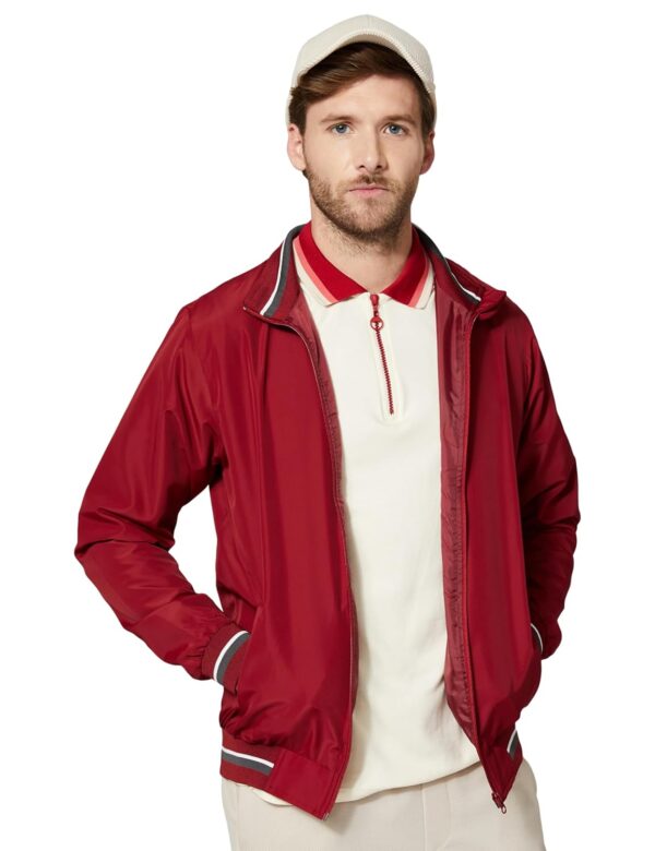 Amazon Brand - Symbol Men's Polyester Light Weight Casual Lined Standard Length Jacket