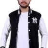 SQS Jacket for Men | Wool Blend Bomber Style Jacket - Ideal for Casual wear | High Neck and Full Sleeved, Slim Fit Extremely Stylish and Comfortable Jacket