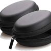Inefable® Earphone Headphone Case Pouch Cover Carrying Case for Earphones, Headset, Pen Drives, SD Cards, All Mobile Accessories (Black) (Pack of 2)