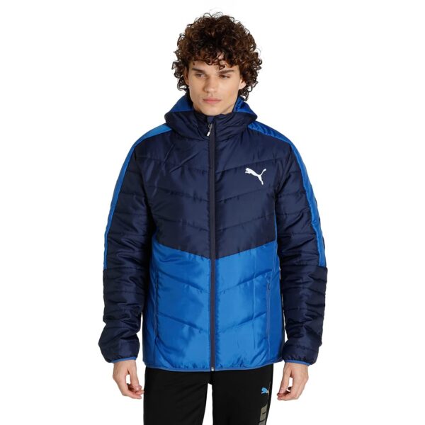 Puma Men's Polyester Solid Casual Standard Length A-Line Coat