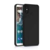 Pikkme Mi A2 Back Cover Soft Matte Liquid Silicone TPU | Camera Protection | Shockproof Slim Back Case for Mi A2 (Black)