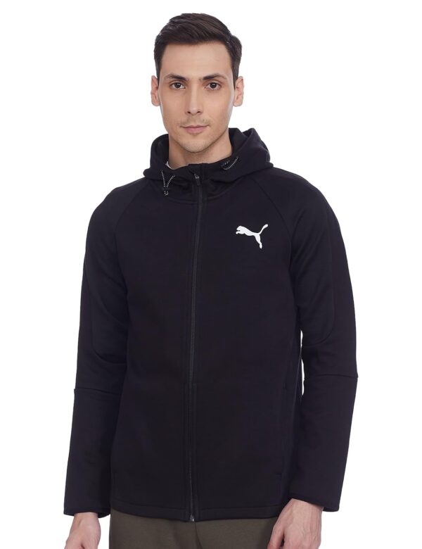 Puma Men Cotton Hooded Neck Jacket