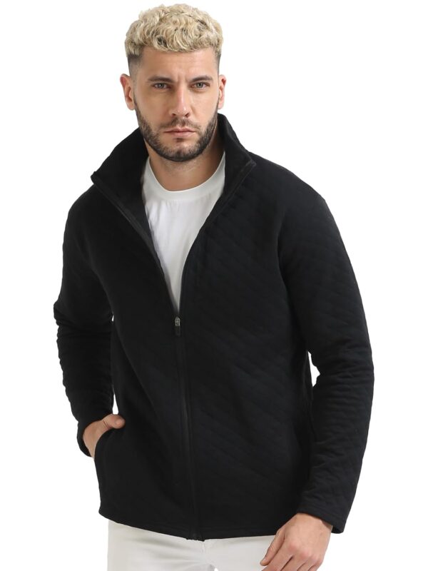 fanideaz Mens Full Sleeve Standard Length Cotton Blend Diamond Cut Bomber Jackets