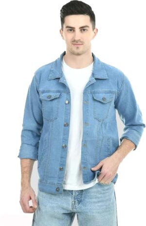 Zooni Collection Full Sleeve Washed Men Denim Jacket ()_BZ_Denim Lite_Men JKT_3_M