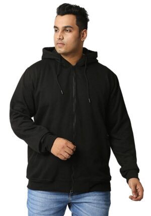 Wear Your Opinion Men's Plus Size Fleece Zipper Hoodie Jacket