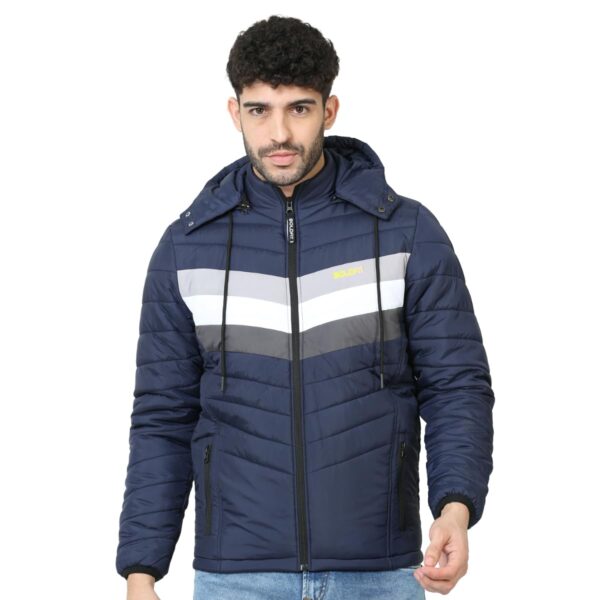 Boldfit Polyester Standard Length Winter Jacket For Men Quilted Hooded Winter Jacket For Men & Boys Full Sleeve Monsoon Jacket For Men Wear Bomber For Men Jerkin For Men Padded Jacket