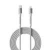 Portronics Konnect X Type C to 8-Pin 27W Fast Charging Cable, Premium TPE Material, Support to all Lightning Devices 1M Length(White)