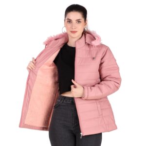 Karori Full Sleeve Solid Women Puffer Jacket