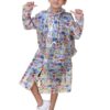 Rupa Unisex Pvc Kid Rainwear For Kids, Waterproof Pvc Rain Standard Length Jacket With Carry Bag, Teddy Printed Design, Pack Of 1