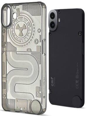 Mr. Case Transparent Back Case for CMF by Nothing Phone 1 Matte Finish Smoke Grey – Transparent