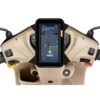 Tantra Mobile Holder for Scooty - Scooty Accessories, Activa Mobile Holder for Scooter, Compatible with All Scooters, Water Resistant Mobile Pouch, Smoky Black 7 Inch