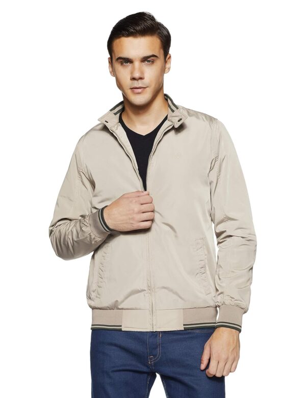 Allen Solly Men's Polyester Standard Length Casual Jacket