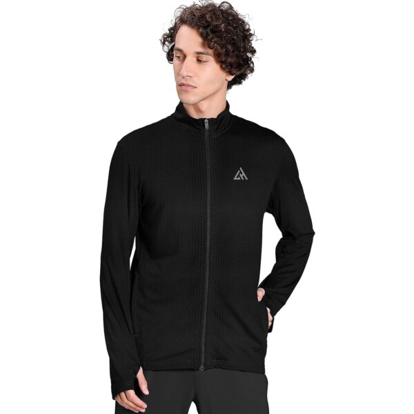 London Hills Full Sleeve Polyester Full Zip with Pocket Solid Men's Sports Track Standard Length Jacket