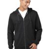 Jockey AM61 Men's Super Combed Cotton Rich Pique Fabric Ribbed Cuff Hoodie Jacket