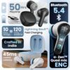 Boult Newly Launched K10 Truly Wireless In Ear Ear buds with 50H Playtime, 4 Mics Clear Calling, 45ms Low Latency, Type-C Fast Charging, IPX5, Made in India TWS earbuds bluetooth wireless (Pure Black)