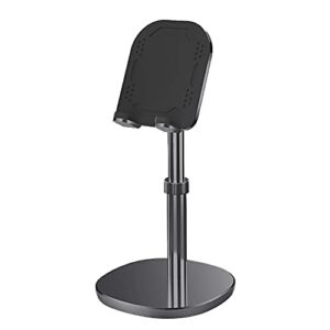 Dyazo Tabletop Mobile Holder/Stand Adjustable Angle of Elevation for Desk, User Friendly Design Compatible for Samsung, iPhones, Vivo, Oppo All Mobile Phones (Black)