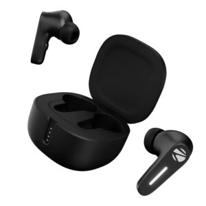 ZEBRONICS Sound Bomb 7 Bluetooth TWS in Ear Earbuds with 60H Playtime, ENC Mic, Rapid Charge, Upto 50ms Gaming Mode, Flash Connect, Voice Assistant, Smooth Touch Control, BT v5.2, Type C (Black)