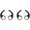 Lapster Anti-Slip Silicone Ear Buds 4Pieces Silicone Earphone Ear Hooks Plugs for in-Ear Neckband 9MM-13MM Black