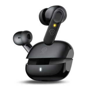 pTron Zenbuds 1 V2 ANC Bluetooth in Ear Earbuds 32Db Quietsound Tech,13Mm Hyperdrivers with 4D Panaromic Audio,4 Quadpro ANC Mics,40Ms Low Latency Game/Music Modes,Bluetooth V5.3(Black)