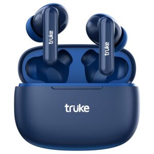 truke Air Buds Lite True Wireless in Ear Earbuds with 10H Single Charge Playtime, Gaming Mode, ENC, AAC Codec, Bluetooth 5.1, IPX4 (Blue)
