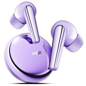 Mivi SuperPods Dueto, True Wireless Earbuds, Dual Drivers, 13mm Woofer, 6mm Tweeter, 3D Soundstage, 60H Playtime, AI-ENC, BT v5.3, Type C Charger, Made in India Earbud