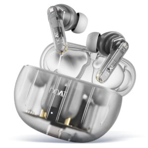 boAt Airdopes 191 ANC Truly Wireless in-Ear Earbuds w/ 32dB Active Noise Cancellation, Ambient Mode, 60hrs Playback, 4 Mics w/ENx, in-Ear Detection, IWP Tech, ASAP Charge(Pellucid White)