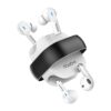 ACwO DwOTS Fire India's First in-Ear + Half-in-Ear Buds in one case, 3+3 EQ Modes, Wireless Charging Enabled, AI-ENC with Quad Mic - Moon White