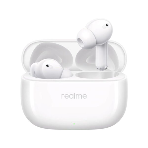 realme Buds T310 Truly Wireless in-Ear Earbuds with 46dB Hybrid ANC, 360° Spatial Audio, 12.4mm Dynamic Bass Driver, Upto 40Hrs Battery and Fast Charging (Agile White)