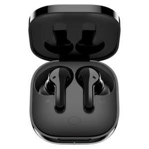 QCY T13 |True Wireless in Ear Earbuds| 4-Mic Design + ENC| Playback: Up to 40hr case | IPX5 Rating |Quick Charge: 5min for 1hr Playback with Type C | Voice Assistant | Touch Control | Black
