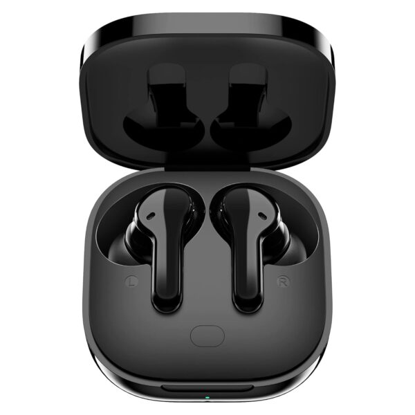 QCY T13 |True Wireless in Ear Earbuds| 4-Mic Design + ENC| Playback: Up to 40hr case | IPX5 Rating |Quick Charge: 5min for 1hr Playback with Type C | Voice Assistant | Touch Control | Black