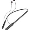 JGD Boom T3 Bluetooth Earphones with 13mm Drivers, Rich Music Experience, 20 Hours Playtime, Type C Fast Charging, Neckband Earphones with Magnetic earpiece,Voice Assistant and Mic (Black)