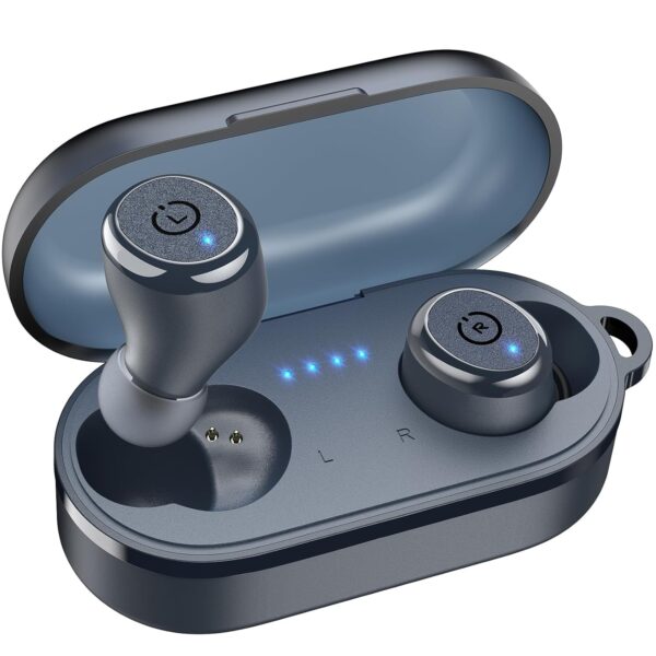 TOZO T10 (Ergonomic Edition) Wireless Earbuds Bluetooth 5.3 Headphones, App Customize EQ, Ergonomic Design, 55H Playtime, Wireless Charging Case, IPX8 Waterproof Sound in-Ear Headset, 2024 New Version