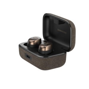 Sennheiser Momentum True Wireless 4 with Bluetooth5.4 & AURACAST Technology, 30Hr Battery Life, Qualcomm Lossless CD-Quality Audio, Intelligent Adaptive ANC, Qi Fast Charge, German brand-2yr Warranty