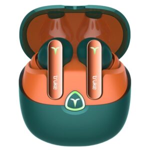 truke New Launch BTG Flex True Wireless in Ear Earbuds, Dual Pairing Ear Buds, 40ms Low Latency Gaming Mode, 60H Playtime Fast Charging, HiFi DSP Sound, Quad-Mic ENC, 13mm Driver,Bluetooth 5.4(Green)