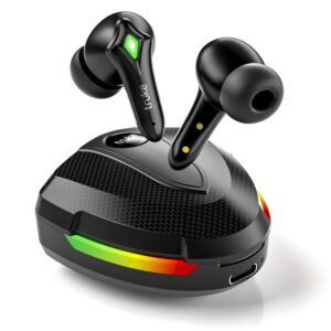 truke Newly Launched BTG Storm Gaming Earbuds with 40ms Ultra-Low Latency, 13mm Titanium Drivers, ENC, 50H Playtime, Fast Charge, BT 5.3, IPX5 (Black)