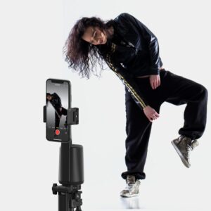 SIGNI FOLLO Smart AI Face Mobile Tracking Stand with Auto 360 Phone Rotation, Start/Stop Gestures Compatible with All Smartphones & SIGNIPOD Tripod