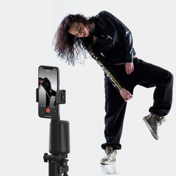 SIGNI FOLLO Smart AI Face Mobile Tracking Stand with Auto 360 Phone Rotation, Start/Stop Gestures Compatible with All Smartphones & SIGNIPOD Tripod