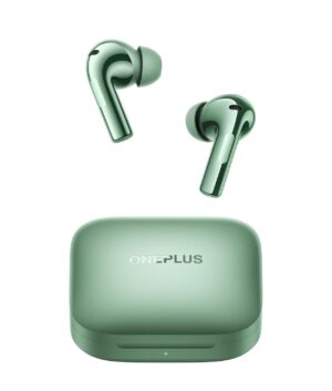 OnePlus Buds 3 Truly Wireless Bluetooth Earbuds with Upto 49Db Smart ANC,Hi-Res Sound Quality,in Ear,Sliding Volume Control,10Mins for 7Hours Fast Charging with Upto 44Hrs Playback (Green)