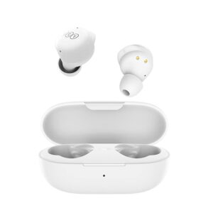 QCY T17 |TWS| Environmental Noise Cancellation (ENC) | Playback Up to 26hr | Low Latency | AAC HD Audio Codec | IPX5 | 3D Sound | Voice Assistant | Touch Control |Globally Leading Brand | White