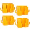 ExtreLife Wall Mounted Mobile Holder - Phone Charging Holder Wall Mobile Holder | Phone Stand for Wall | Phone Holder for Wall | Magsafe Wallet for Back of Phone Fit 7 Cards (Orange, Pack of 4)