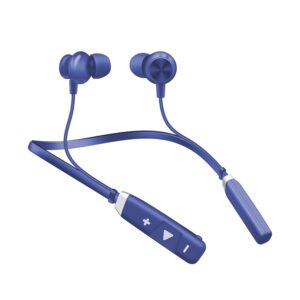 SIGNATIZE in-Ear Bluetooth Neckband with Mic,80Hrs Playtime, ASAP Charge, ENC Mic, 3 Voice Changer, BT v5.0, Smart Magnetic Buds (Blue)