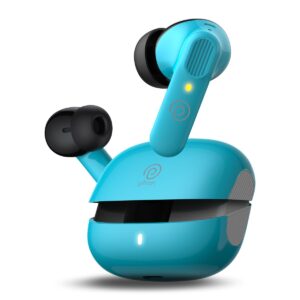 pTron Zenbuds 1 V2 ANC Bluetooth in Ear Earbuds 32Db Quietsound Tech,13Mm Hyperdrivers with 4D Panaromic Audio,4 Quadpro ANC Mics,40Ms Low Latency Game/Music Modes,Bluetooth V5.3&TypeC Charging(Blue)