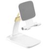 KOTUDAY Cell Phone Stand for Desk, Adjustable Phone Holder for Desk Compatible with Most of The Cell Phones, Such as iPhone 14 Pro Max,Samsung, LG,Sony,One Plus-White