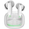 truke New Launch BTG Crystal True Wireless in Ear Buds with Dual Pairing, Spatial Audio Earbuds, 40ms Low Latency, 68H Playtime Fast Charge, HiFi DSP Sound, 4Mics ENC 13mm Driver, Bluetooth 5.4-White