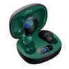 pTron Bassbuds Pro V2 in-Ear TWS Earbuds with HD Mic for Clear Calls, Pristine Audio, Mini Bud Design, Bluetooth v5.1 with Quick Pairing, Touch Control, Voice Assistant & IPX4 (Black & Green)