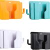 ExtreLife Wall Mounted Mobile Holder - Phone Charging Holder Wall Mobile Holder | Phone Stand for Wall | Phone Holder for Wall | Magsafe Wallet for Back of Phone Fit 7 Cards (Assorted, Pack of 4)